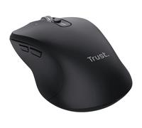 Trust Ferro - Souris - hyperscroll, multi-device - pour droitiers - optique - 9 boutons - sans fil - 2.4 GHz, Bluetooth - récepteur sans fil USB - noir - boîte de suspension