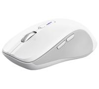 Trust Ferro Souris sans Fil avec Molette Ultra-Rapide et Défilement Horizontal, Bluetooth + 2.4 GHz, Boutons Silencieux, 65% Plastique Recyclé, Souris Bluetooth Multi-Appareils PC Mac, Blanc