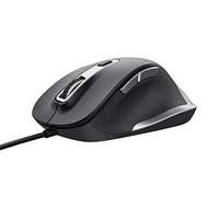 Trust – Souris filaire Fyda – Ergonomique, 600–5000 DPI, 6 boutons, câble USB 150 cm – Noir