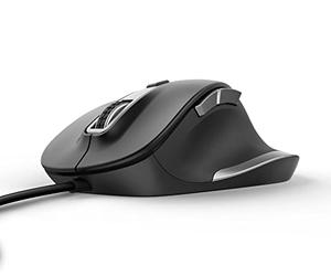 Trust Fyda Souris Filaire Galbée (Design Ergonomique, Forme sculptée, Six Boutons, 600-1400-2800-5000 PPP) Noir