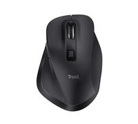 Trust Fyda Souris sans Fil Multi-Appareils Bluetooth + 2.4 GHz, Noir | Repose-Pouce Ergonomique, 800-2400 DPI, Souris Bluetooth Rechargeable PC Portable iOS Android Bureau