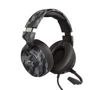 Trust Gaming Casque Gamer GXT 433k Pylo Casque Micro pour Consoles et PC, Filaire, Jack 3.5mm, Câble Tressé, Microphone Repliable pour PS4, PS5, Xbox Series X, Xbox One, Nintendo Switch - Camo Noir