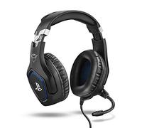 Trust Gaming Casque Gamer PS4 et PS5 avec Licence Officielle pour PlayStation GXT 488 Forze - avec Microphone Flexible Repliable, Coupure du Micro et Réglage du Volume sur Fil - Noir