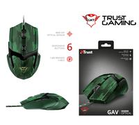 Trust Gaming Gxt 101C Souris De Jeu Vert Camouflage 4800 Dpi Avec 6 Boutons