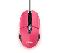 Trust Gaming GXT 109P Felox Souris Gamer avec 6 Boutons Programmables, Éclairage LED Multicolore, 200-6400 DPI, Câble USB 150 cm, Souris Gaming Filaire pour PC, Ordinateur Portable - Rose