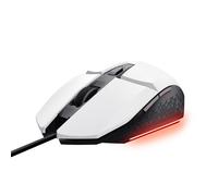 Trust Gaming GXT 109W Felox Souris Gamer Filaire - 6 Boutons Programmables, 200-6400 DPI, Éclairage LED, Câble USB 150 cm - Blanc