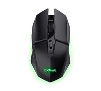 Trust Gaming GXT 110 Felox Souris Gamer sans Fil Rechargeable, 80 Heures d'autonomie, 800-4800 PPP, Éclairage LED Multicolore, 6 Boutons, Souris Gaming pour PC, Ordinateur, Windows - Noir