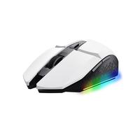 Trust Gaming GXT 110W Felox Souris Gamer sans Fil Rechargeable - 80 Heures d'autonomie, 800-4800 PPP, 6 Boutons, LED ¿ Blanc