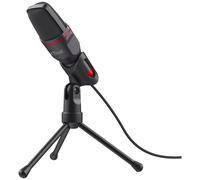 Trust Gaming GXT 212 Mico Micro PC avec Connexions 3,5 mm et USB, sur Trépied - Noir