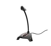 Trust Gaming GXT 215 Zabi Micro PC Streaming, Microphone Gamer USB éclairé par LED, PC/Ordinateur