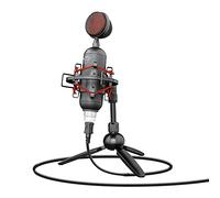 Trust Gaming GXT 244 Buzz Micro USB, Gamer Micro avec Directivité Cardioïde, Bruit de Fond Minimal, Support Trépied, Micro pour PC, Ordinateur, Podcasting, Vlogs, Streaming, Youtube, Twitch - Noir