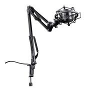 Trust Gaming GXT 253 Emita Bras Micro Réglable Articulé Perche avec Rotation à 360 Degrés Pied Micro Monture Anti-vibrations S