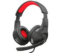 Trust Gaming GXT 307 Ravu Casque Gamer avec Micro pour PC, Ordinateur Portable, PS4, Xbox One, Nintendo Switch et Mobile, Jack 3.5mm - Noir/Rouge