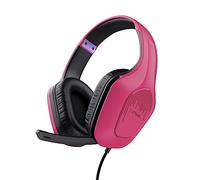 Trust Gaming GXT 415P Zirox Casque Gaming Léger avec Transducteurs 50 mm pour PC, Xbox, PS4, PS5, Switch, Mobile, Audio Jack 3.5 mm, Câble de 2 m, Casque Gamer Filaire Over-Ear avec Micro - Rose