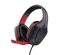 Trust Gaming GXT 415S Zirox Casque Gaming Léger pour Nintendo Switch avec Transducteurs 50 mm, Audio Jack 3.5 mm, Câble de 1,2 m, Casque Gamer Filaire Over-Ear avec Micro - Noir/Rouge