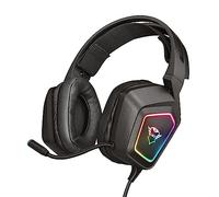 Trust Gaming GXT 450 Blizz Casque Gamer PC Son Surround 7.1, Éclairage RGB, Casque Gaming USB avec Micro Flexible, Réglage du Volume, Filtre Anti-Pop, Casque de Jeu pour Ordinateur, Portable - Noir