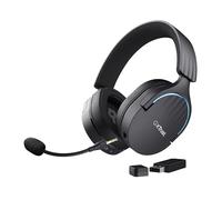 Trust Gaming GXT 491 Fayzo Casque Gaming sans Fil Bluetooth + 2.4 GHz, Son Surround 7.1, Batterie 22 Heures, Pilotes 50mm, Microphone Antibruit, Casque Gamer RGB Over-Ear PC PS5 PS4 Switch - Noir