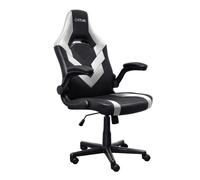 Trust Gaming GXT 703W Riye Chaise Gaming, Fauteuil de Bureau Gamer Confortable, Hauteur Réglable, Siège Inclinable - Blanc