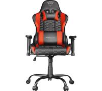 Trust Gaming GXT 708R Resto Gaming Chair, pivotant à 360°, chaise de bureau avec coussins amovibles, chaise réglable en hauteur pour ordinateur, chaise verrouillable - Rouge