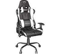 Trust Gaming GXT 708W Resto Chaise Gaming, Chaise de Bureau, Fauteuil, Pivotement Total sur 360° et Dossier Réglable, Châssis Construit en Métal Robuste - Blanc