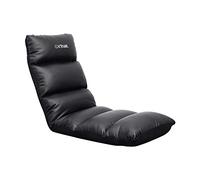 Trust Gaming GXT 718 Rayzee Chaise Gaming Pliable, Coussin De Sol pour Consoles, Appuie-tête et Dossier Réglables, Supporte Jusqu'à 125 kg, Fauteuil Gamer pour Jeux, Relax, Enfant, Lecture, Noir