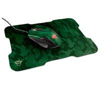 Trust Gaming Souris et tapis de jeu GXT 781 Rixa – Camouflage Vert