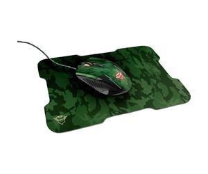 Trust Gaming GXT 781 Rixa Souris et Tapis de Souris de Jeu Type Camouflage - Vert