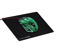 Trust Gaming GXT 783X Izza Souris Gamer et Tapis de Souris, 800-4000 DPI, Éclairage LED, 6 Boutons, Câble Tressé USB 180 cm, Mouse Pad Base Antidérapante, Mouse pour Ordinateur, Portable