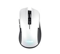 Trust Gaming GXT 923W Ybar Souris sans Fil Gaming Rechargeable, 200-7200 DPI, 2.4GHz, 69% de Plastiques Recyclés, Gamer RGB - Blanc