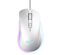Trust Souris Gamer GXT 924W Ybar+ 25600 PPP RGB 6 boutons 50% plastiques recyclés - Blanc