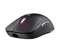 Trust Gaming GXT 926 Redex II Souris Gamer sans Fil 2.4GHz, 65 Heures d'autonomie, Interrupteurs Kailh, 10000 DPI, 6 Boutons Programmables, Souris Gaming Rechargeable RGB PC Ordinateur Windows, Noir