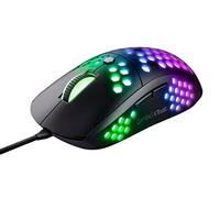 Trust Gaming GXT 960 Graphin Souris Gamer Ultra-Légère avec Éclairage RGB (74 g, Jusqu’à 10 000 PPP, Éclairage Personnalisable, Câble tressé zéro Traction) Noir