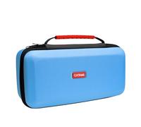 Trust Gaming GXTrust 1251B Pochette pour Nintendo Switch 2, Étui Switch avec Conception Antichoc, Poignée, Espace pour 4 Joy-Cons, Housse avec Pochette pour Dragonnes et 12 Jeux, Bleu