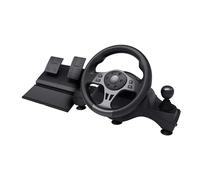 Trust GXT 289 Movi Noir USB Volant + pédales Nintendo Switch, PlayStation 4, Xbox One S, Xbox One X, Xbox Series S, Xbox Series X