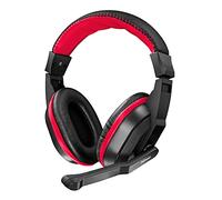 Trust Gaming Ziva Casque Gamer avec Micro pour PC, Ordinateur Portable, PS4 et Xbox One, Jack 3.5mm - Noir/Rouge