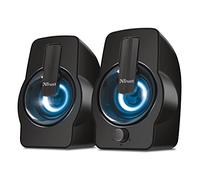 Trust Gemi RGB LED Enceinte PC USB 2.0 pour PC et Ordinateur Portable (12 Watt) - Noir