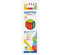 Trust-Giotto Mega Fluo - Etui 6 Crayons De Couleur