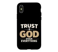 Trust God Over Everything Christian Faith Religious Coque pour iPhone X/XS