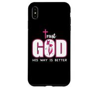 Trust God Plan His Way is Better Christian Faith Jesus Cross Coque pour iPhone XS Max