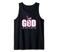 Trust God Plan His Way is Better Christian Faith Jesus Cross Débardeur