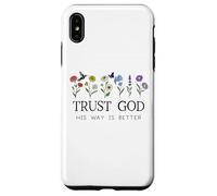 Trust God Sign His Way is Better Christian Faith Over Fear Coque pour iPhone XS Max