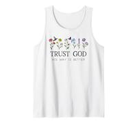 Trust God Sign His Way is Better Christian Faith Over Fear Débardeur