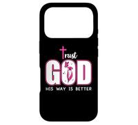 Trust God Trust Jesus Christian in God We Trust Bible Verse Coque pour iPhone 17 Pro