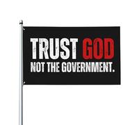 Trust GodThe Government Flag 3x5 I Love Christ Jesus Christian Flag 3x5 Ft Bannière décorative extérieure à suspendre à l'extérieur Drapeau standard pour panneau de cour Jardin Pelouse Drapeau de vac
