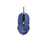 Trust GXT 109B Felox Souris Gaming Filaire, 6 Boutons, DPI Réglable, RGB, Capteur Rapide - Bleu