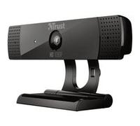 Trust Gaming GXT 1160 Vero Webcam Full HD 1080p 30 FPS avec Micro Intégré, Web Caméra d’Ordinateur USB pour PC, Ordinateur Portable, Laptop, Video, Youtube, Skype, Teams, Zoom, Streaming - Noir