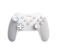 Trust GXT 1246W Muta Manette Switch Sans Fil avec Bluetooth, Double Vibration, Capteur de Mouvement, Bouton Turbo et Capture d'Écran, 15h de Jeu, pour Nintendo Switch, Lite, OLED, Blanc