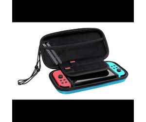 Trust GXT 1248S Étui Rigide Nintendo Switch/OLED/Lite Noir/Bleu/Rouge, 10 Cartes, 260x130x50mm, Résistant aux chocs, Fermeture Éclair