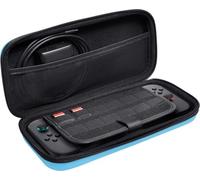 GXTrust 1251B Pochette pour Nintendo Switch 2, Étui Switch avec Conception Antichoc, Poignée, Espace pour 4 Joy-Cons, Housse avec Pochette pour Dragonnes et 12 Jeux, Bleu