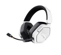 Trust GXT 1493W Ravox Casque Gaming sans Fil Bluetooth + 2.4 GHz pour PS5 PS4 Switch PC Mobile, Pilotes 50mm, Batterie 70 Heures, Faible Latence, Casque Gamer Over-Ear avec Microphone, Blanc